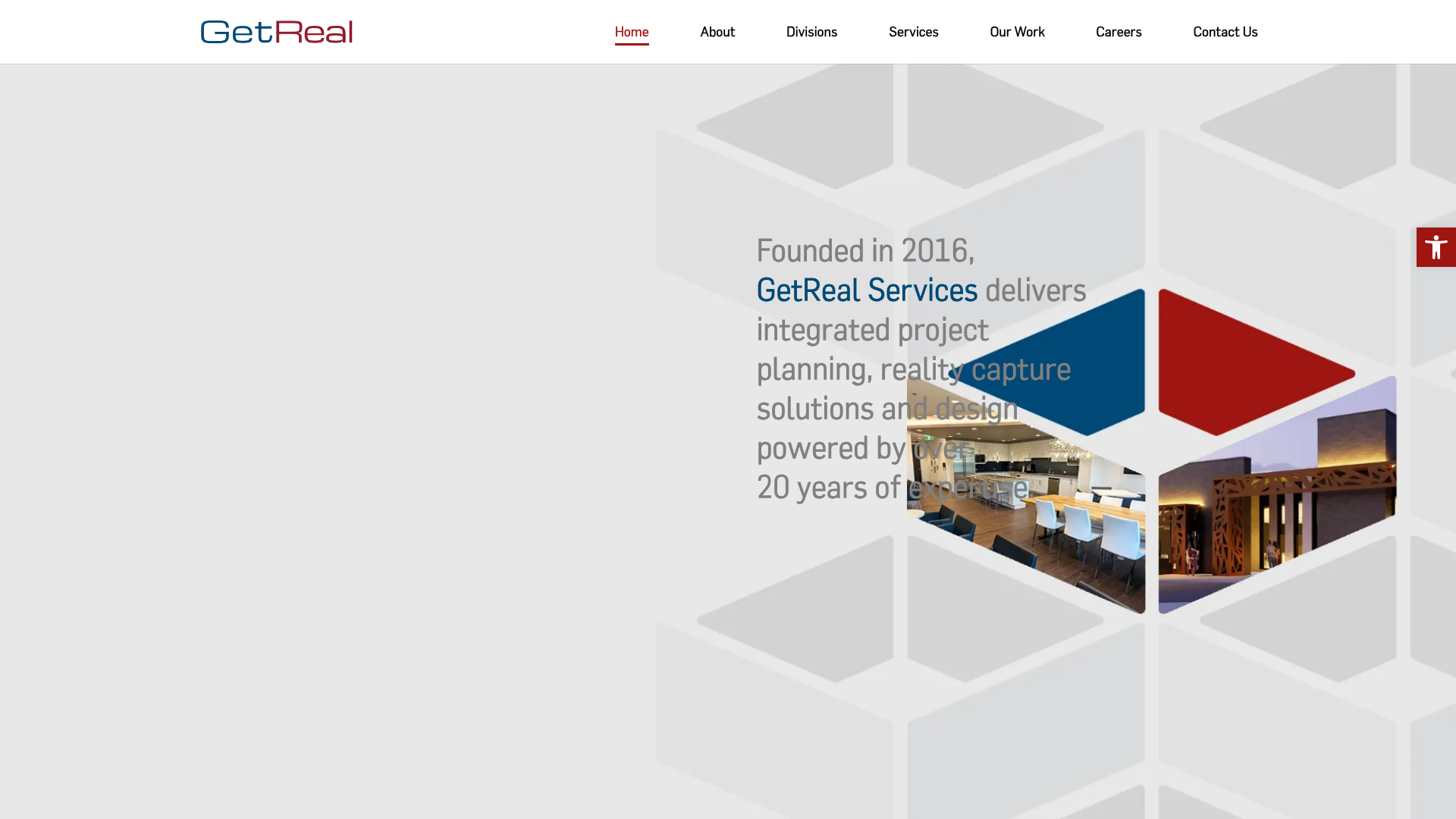 GetReal Services website screenshot